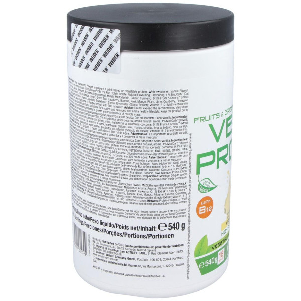 Weider Vegan Protein Vainilla 540Gr.