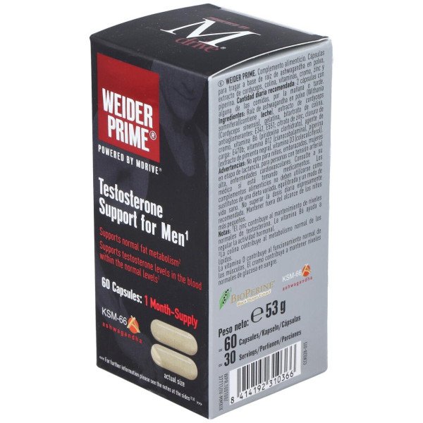 Weider Prime Testosterona Hombre 60Cap.