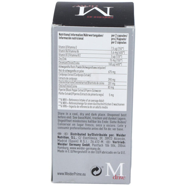 Weider Prime Testosterona Hombre 60Cap.