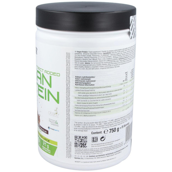 Weider Vegan Protein Chocolate 750Gr. 2