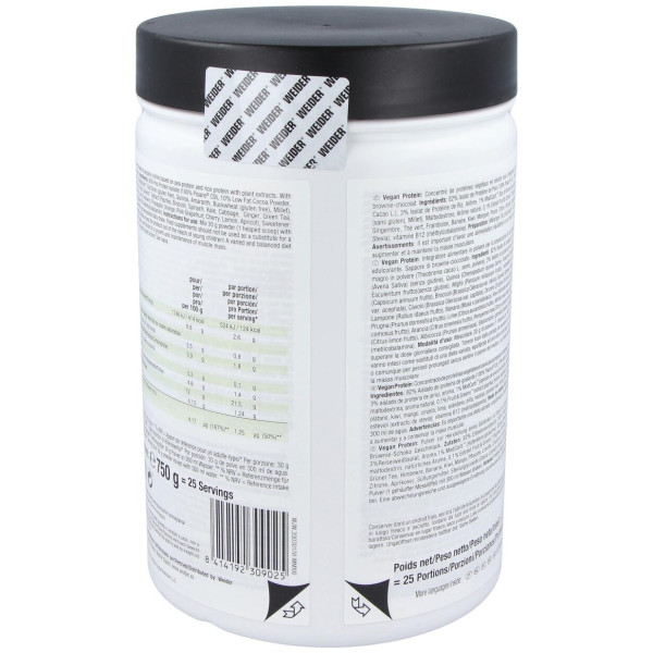 Weider Vegan Protein Chocolate 750Gr. 2
