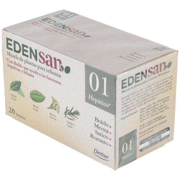 Edensan 01 Filtros Infusiones 20Uds