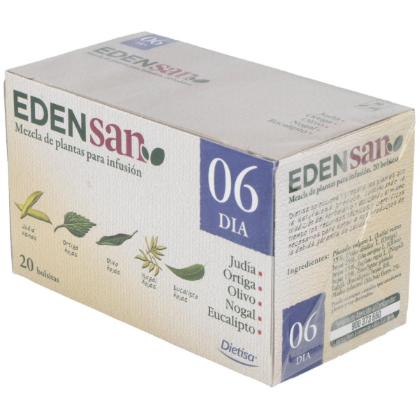 Edensan 06 Dia Filtro Infusiones 20Uds