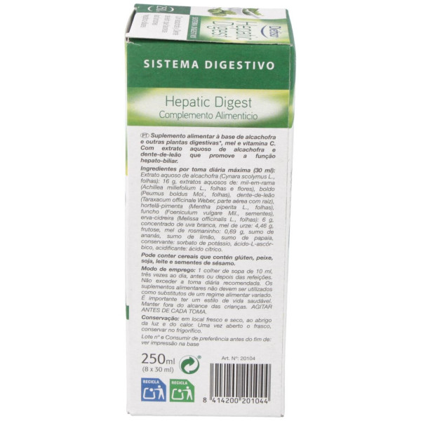 Hepatico Digestivo (Tonic Diet) 250Ml.