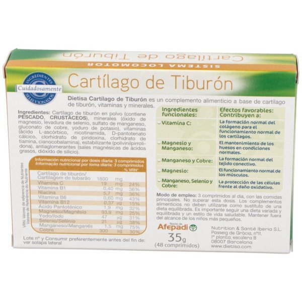 Cartilago De Tiburon (Ideceron) 48Comp.