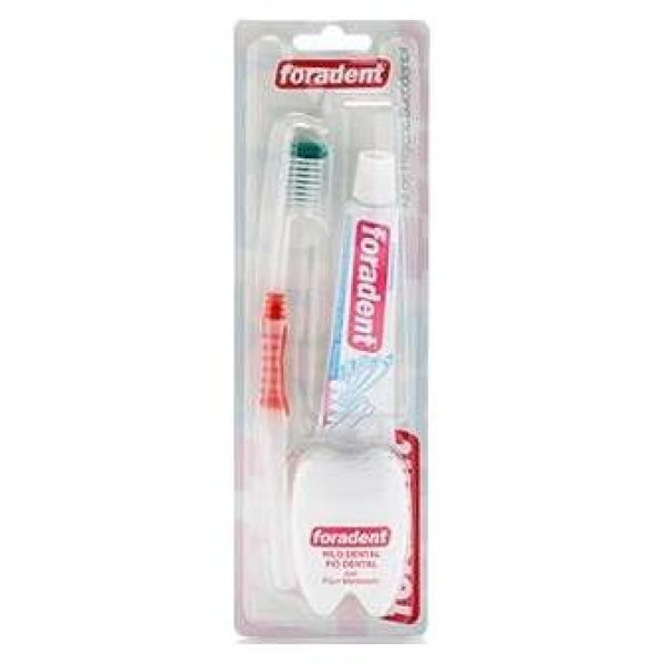 Foradent Travel Plus 3 En 1 Cepillo + Seda Dental + Crema Dental 5Ml