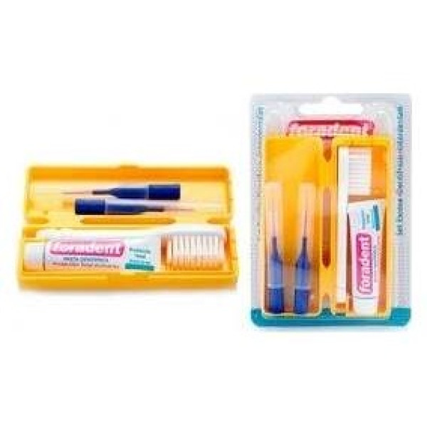 Foradent Set De Viaje Estuche + Dentífrico 5Ml + 2 Interdentales