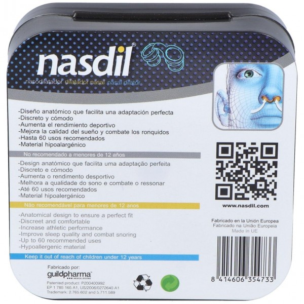 Nasdil Fusion Dilatador Nasal Deporte Ronquido 1Ud