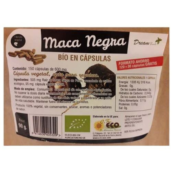 Dream Foods Maca Negra Eco 150Caps