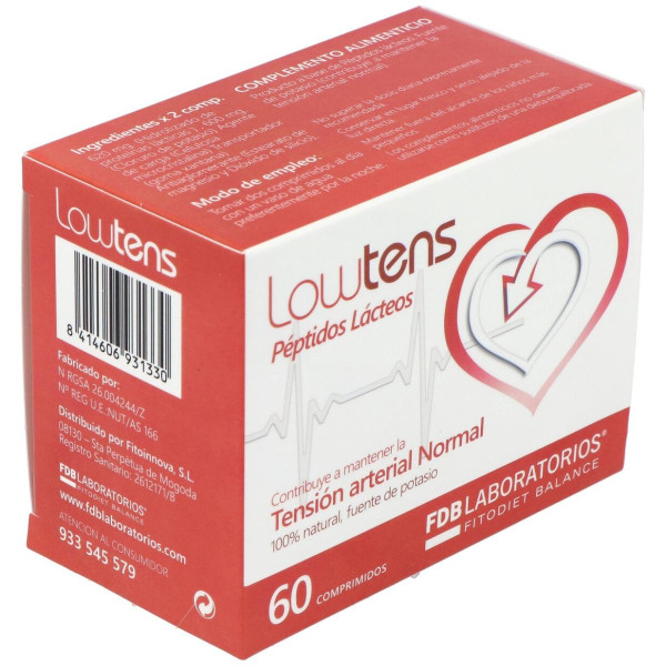 Lowtens Peptidos Lacticos 60Comp.