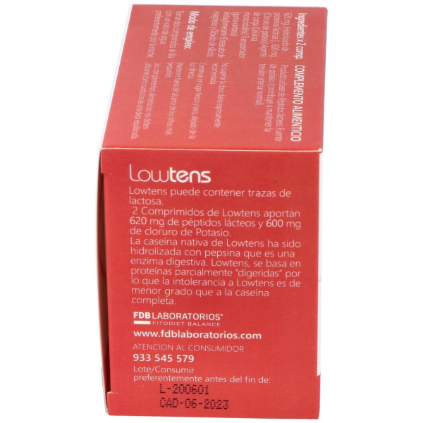 Lowtens Peptidos Lacticos 60Comp.