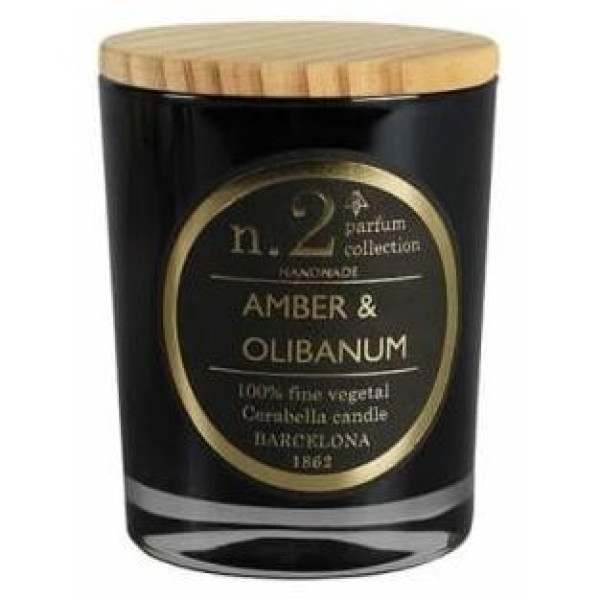 Vela Vaso Perf2 Amber-Olibanum 7,5X9Cm 1Ud.