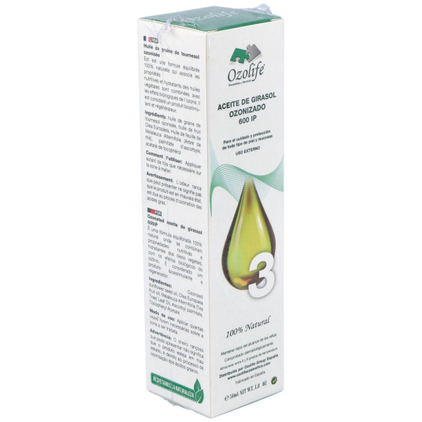 Aceite Girasol Ozonizado 600Ip Airless 50Ml.