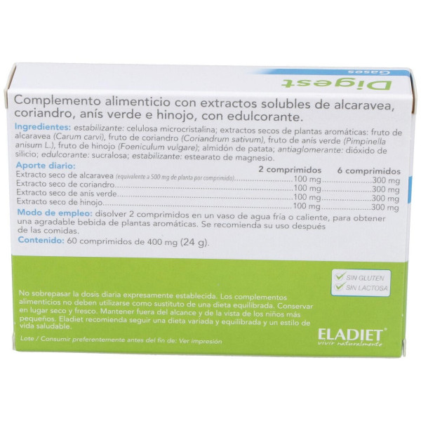 Eladiet Digest Gases En Comprimidos