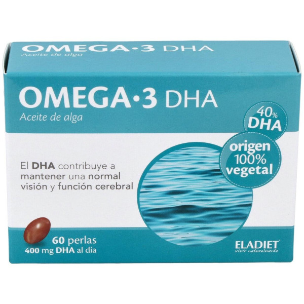 Omega 3 Dha Aceite De Alga Eladiet 60 Perlas
