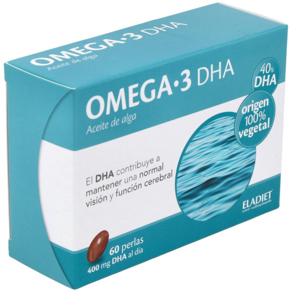 Omega 3 Dha Aceite De Alga Eladiet 60 Perlas