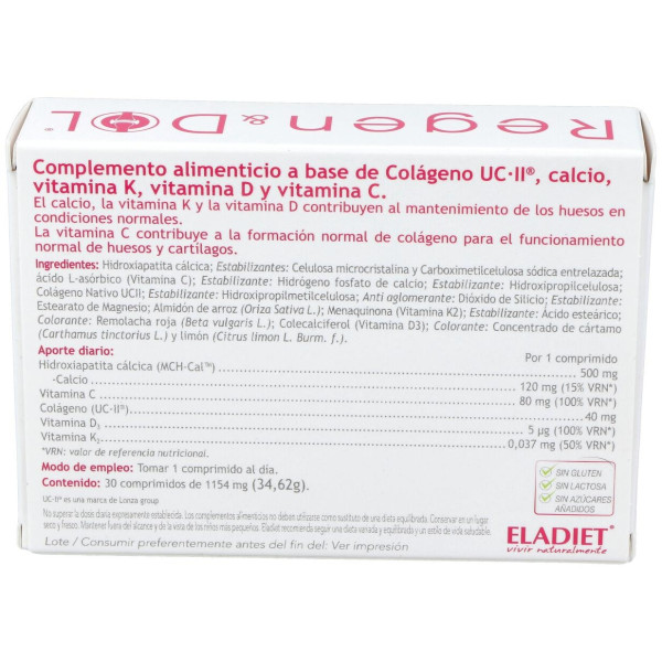 Eladiet Regendol Uc-Ii 30 Comprimidos