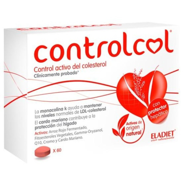 Eladiet Controlcol Suplemento Para El Colesterol 60 Cápsulas.
