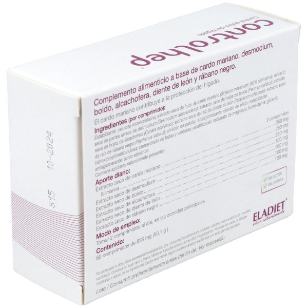 Eladiet Controlhep Suplemento Dietético Para Cuidar El Hígado En Cápsulas