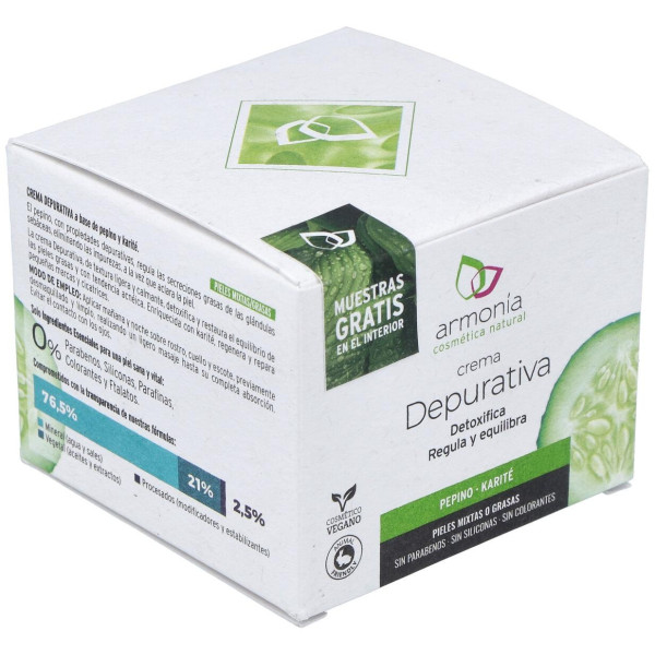 Armonia Crema Facial Pepino Depurativa 50Ml
