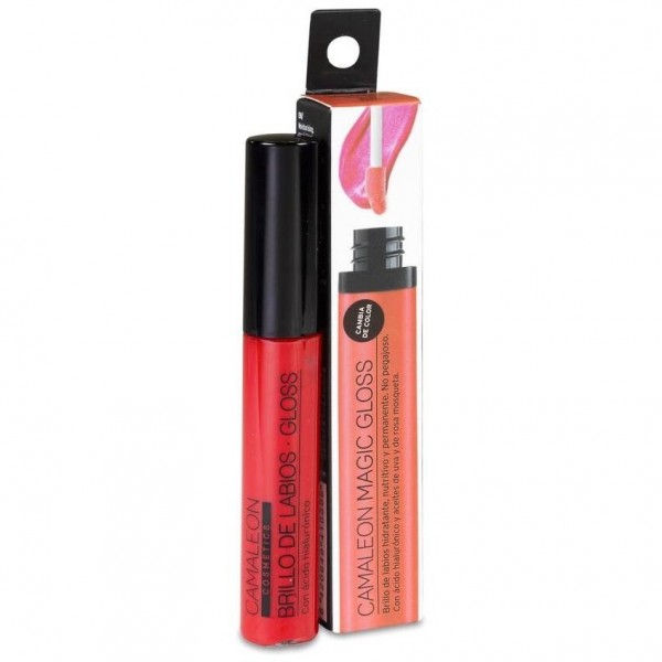 Camaleon Brillo Labios Magic Lip Gloss Rojo, 9 Ml