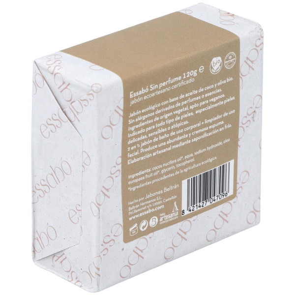 Essabo Jabon Sin Perfume Ecologico 120Gr.