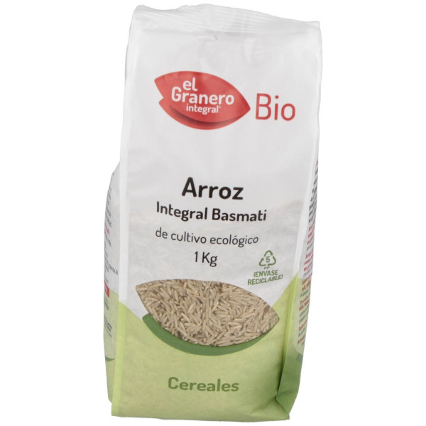 Granero Alimentacion Arroz Integral Basmati Bio 1 Kg