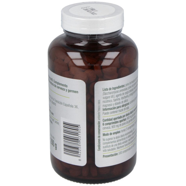 Levager Lev.Cerveza Y Germen Trigo 500Comp.