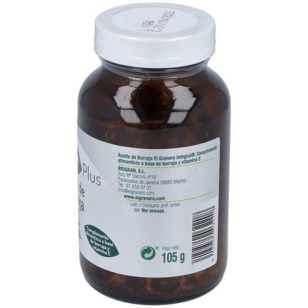 El Granero Aceite De Borraja 500Mg Primera Presión En Frío 150 Perlas