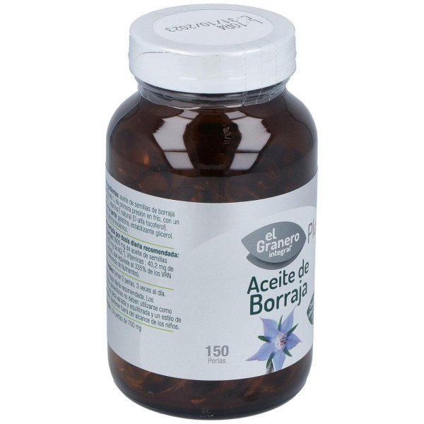 El Granero Aceite De Borraja 500Mg Primera Presión En Frío 150 Perlas