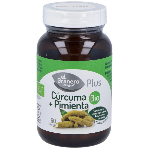 El Granero Curcuma Pimienta Bio 60Caps