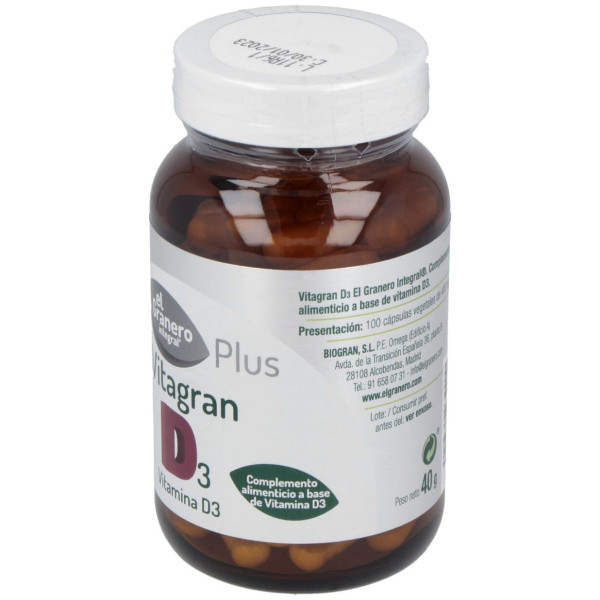 El Granero Vitagran D3 100Caps