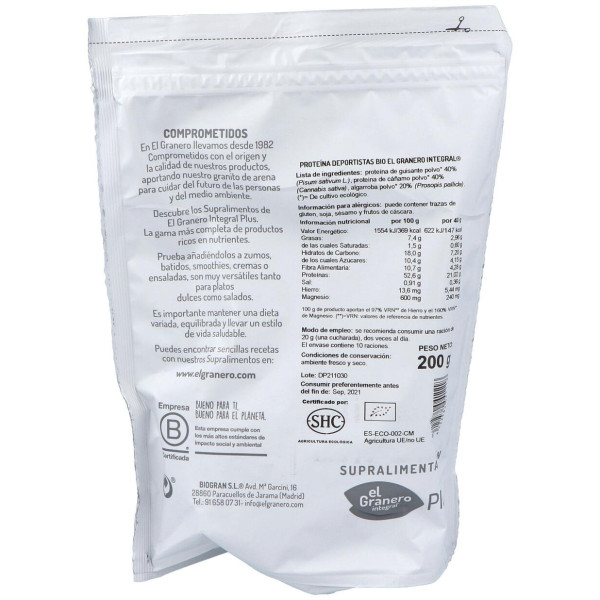 Sprt Deportistas Superalimento Bio 200Gr.