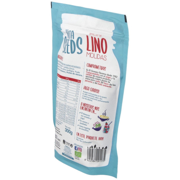 El Ganero Integal Lino Molido Vitaseeds Bio 300 G