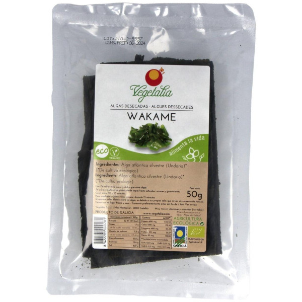 Vegetalia Algas Wakame 50G