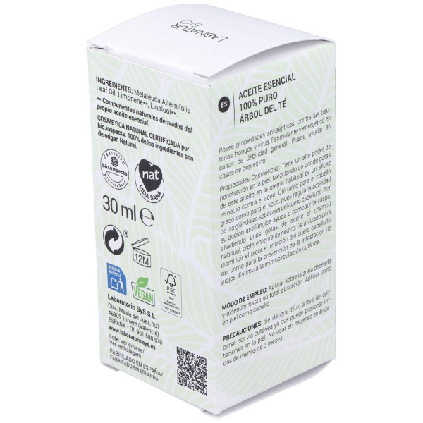 Arbol Del Te Aceite Esencial 30Ml. Bio