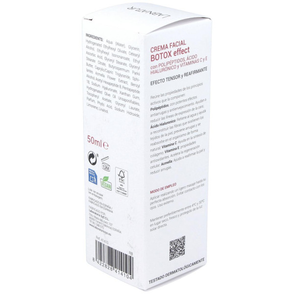 Crema Facial Botox Efecto Tensor 50Ml. Labnatur