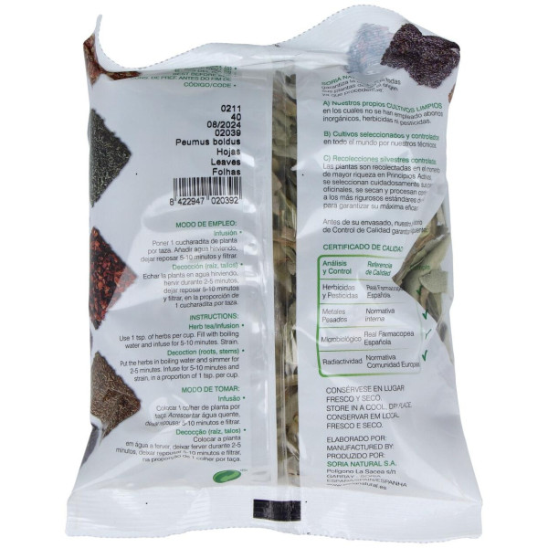 Soria Natural Boldo Bolsa 40G