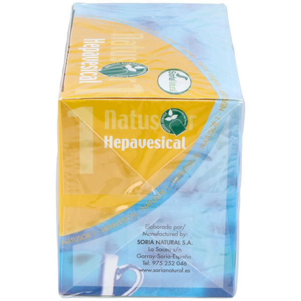 Soria Natural Natusor 01 - Hepavesical 20 Filtros