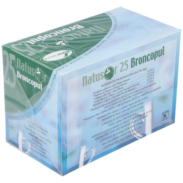 Soria Natural Natusor 25 - Broncopul 20 Filtros