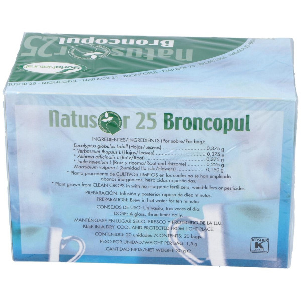 Soria Natural Natusor 25 - Broncopul 20 Filtros