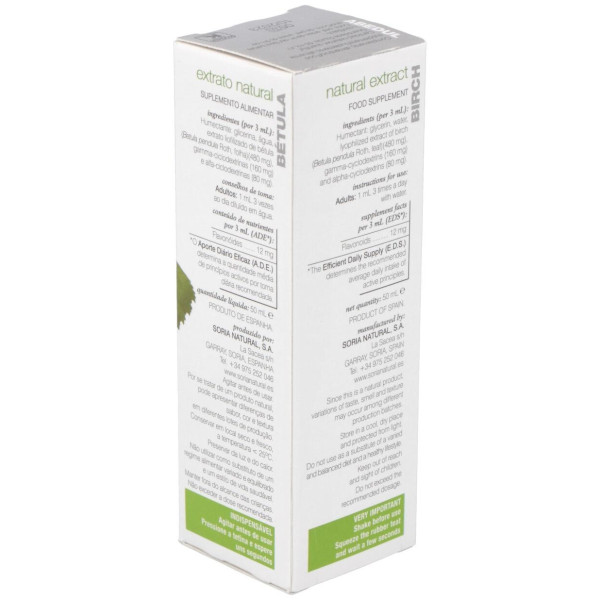Extracto Abedul Xxi 50 Ml Soria Natural