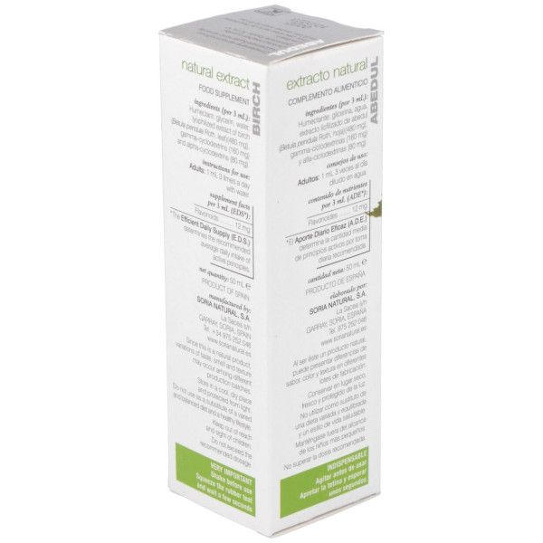 Extracto Abedul Xxi 50 Ml Soria Natural