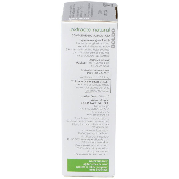 Soria Complemento Extracto Boldo Xxi 50Ml