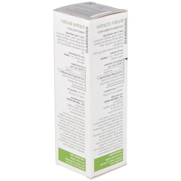 Extracto Damiana Xxi 50 Ml Soria Natural