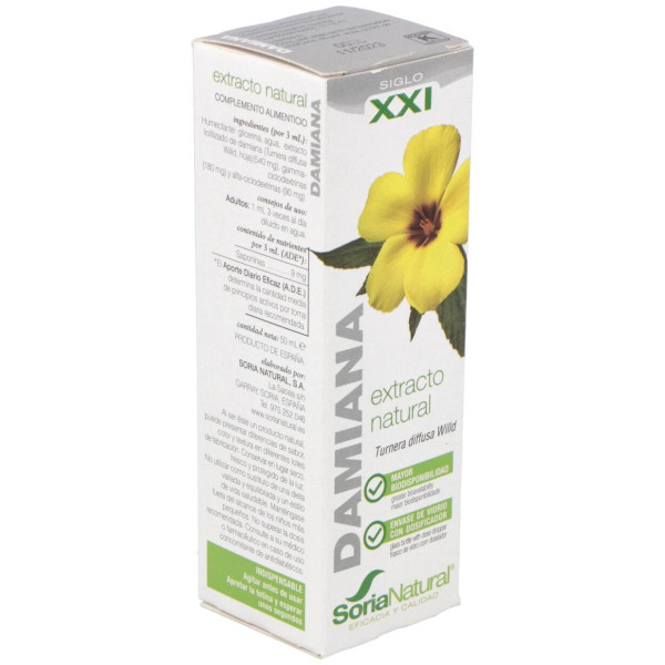 Extracto Damiana Xxi 50 Ml Soria Natural