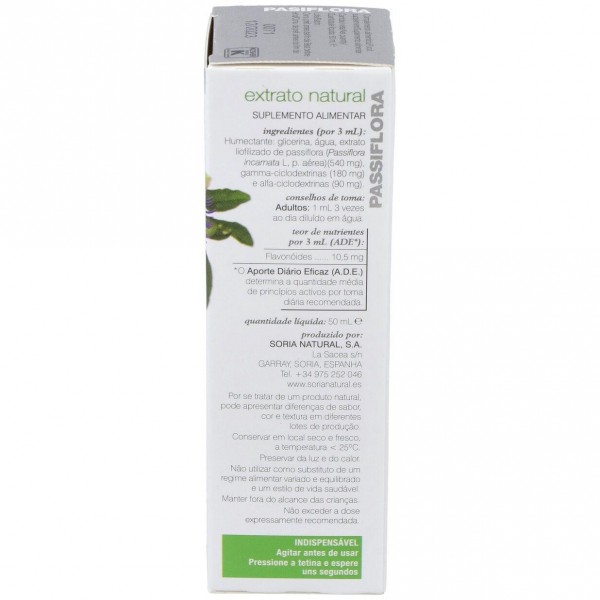 Soria Natural Pasiflora Extracto Glicerinado 50Ml