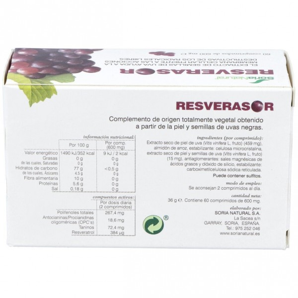 Soria Natural Resverasor 60Comp
