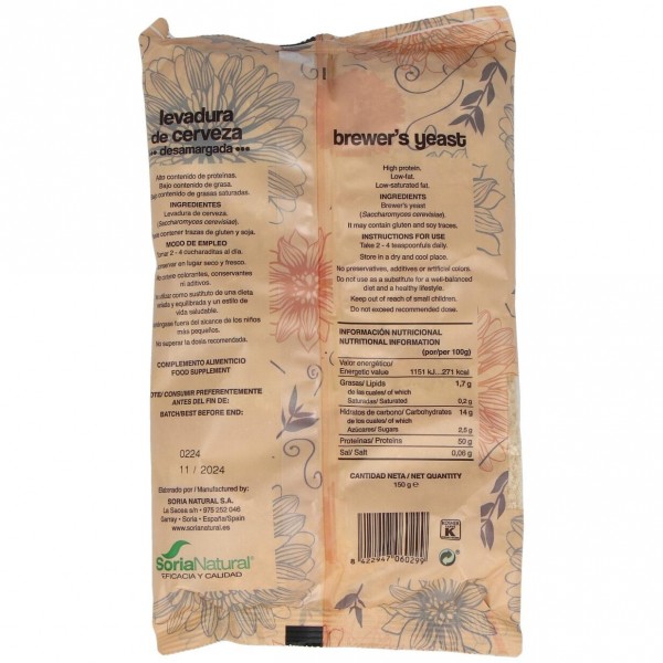 Soria Natural Levadura De Cerveza Bolsa 150G