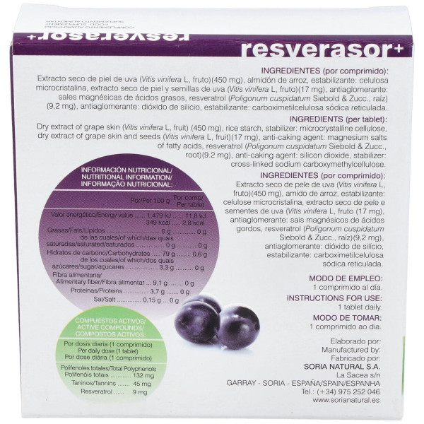 Soria Natural Resverasor Plus 28Comp